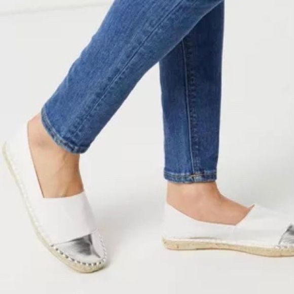ALDO Espadrilles Flats White Silver-Toed - Picture 10 of 10